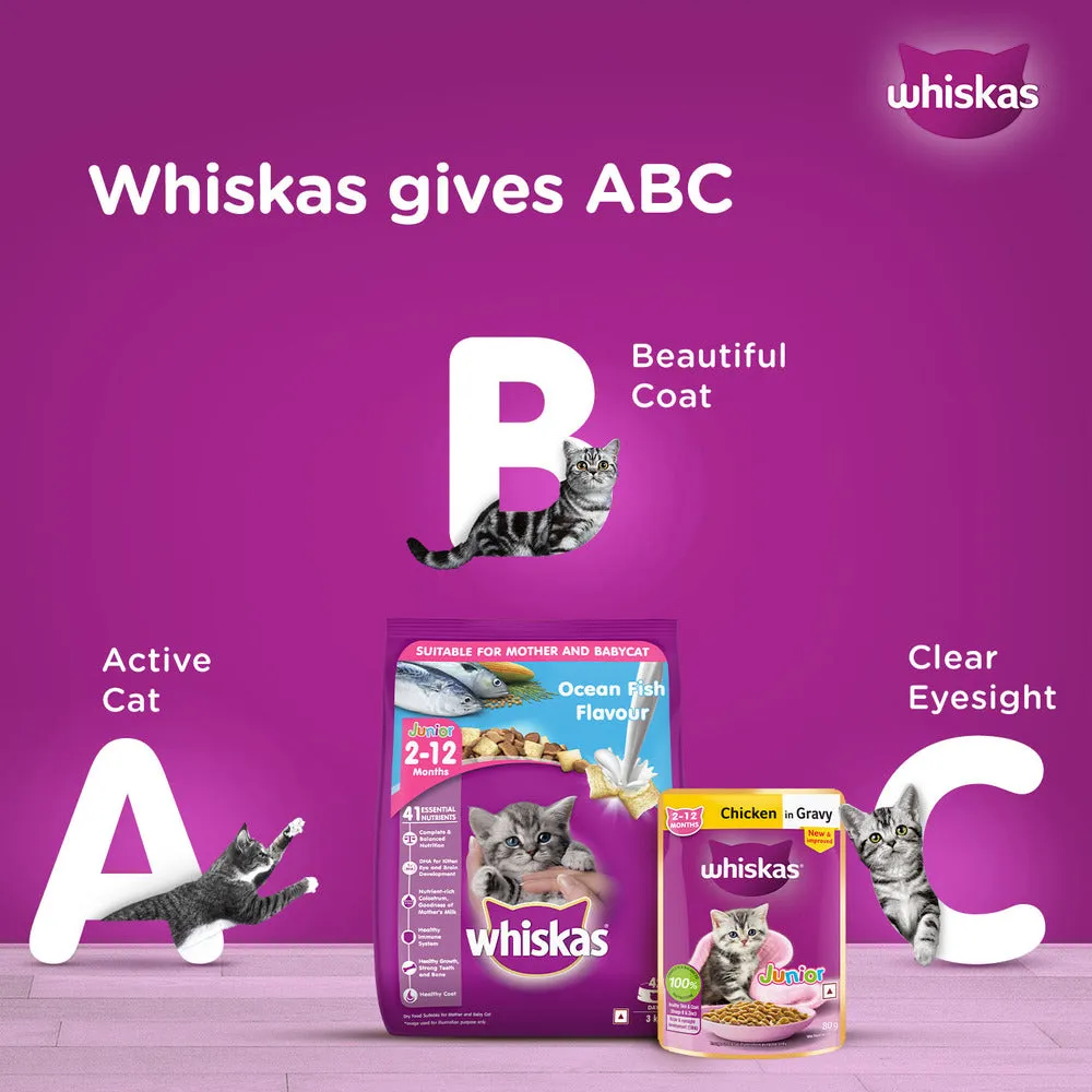Whiskas Chicken with Salmon in Jelly Kitten (2-12 Months) Cat Wet Food